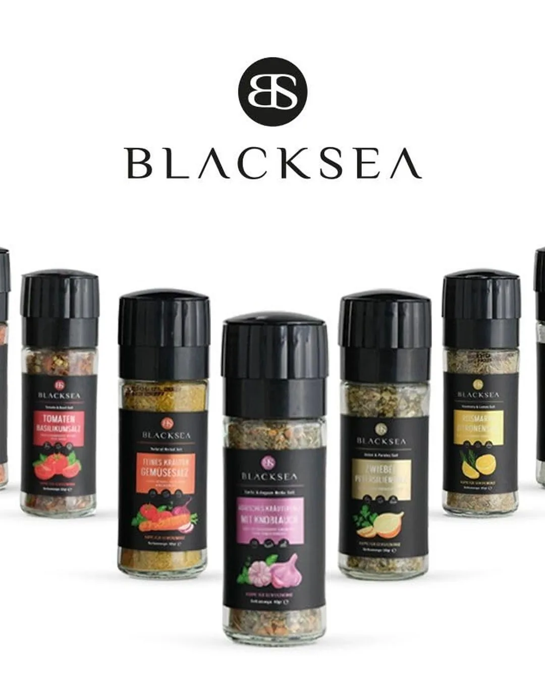 Blacksea baharat değirmeni serisi — aromalı tuzlar ve baharatlar